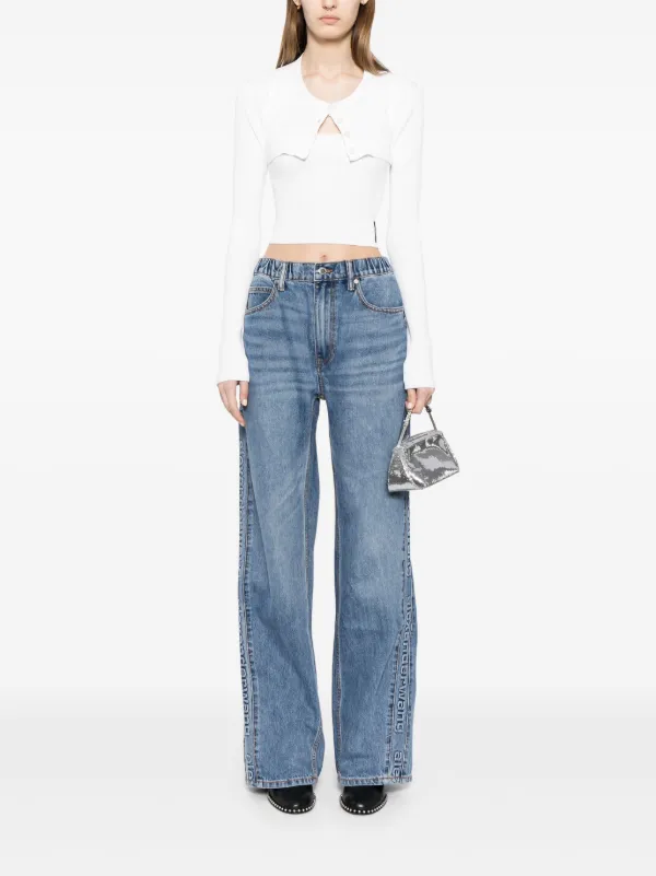 Alexander Wang カットアウト クロップドトップ | ホワイト | FARFETCH JP