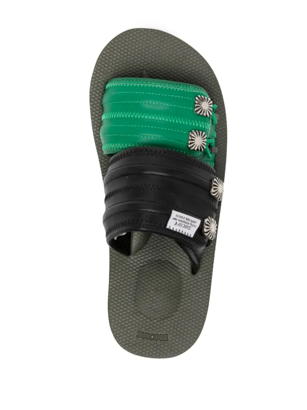 Suicoke x Toga Mura2 スタッズトリム サンダル | グリーン | FARFETCH JP
