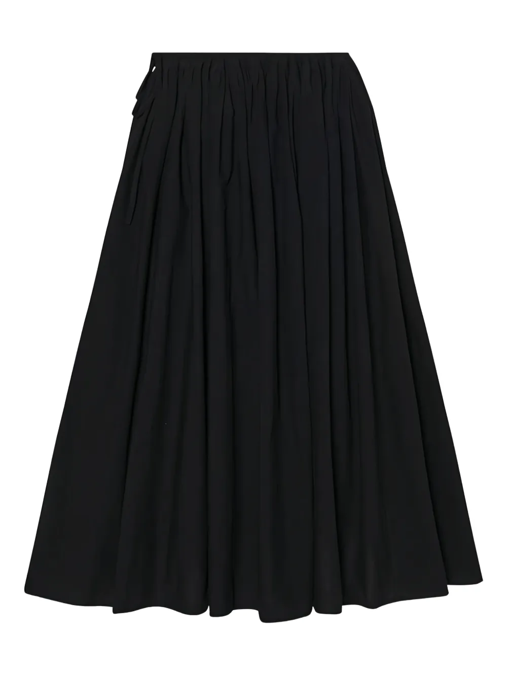 The Row Drawstring Pleated Skirt In Black