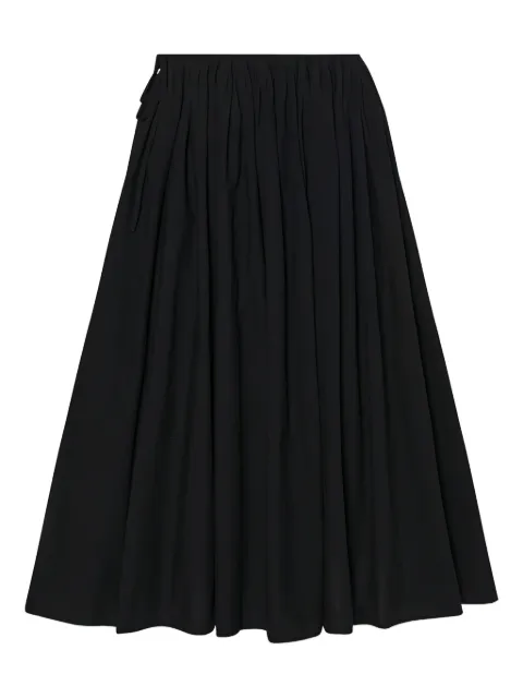 The Row drawstring pleated skirt