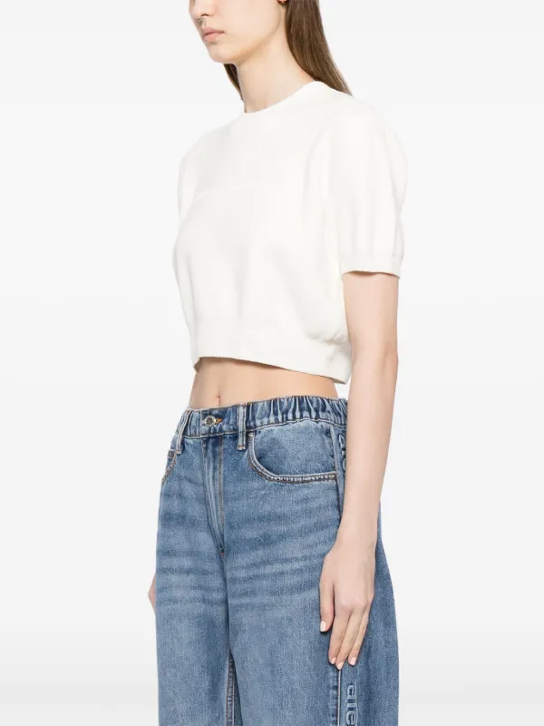 アレキサンダーワン　クロップドトップス Alexander Wang クロップドトップ | ブラック | FARFETCH JP