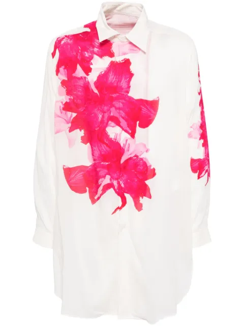 Yohji Yamamoto floral printed shirt
