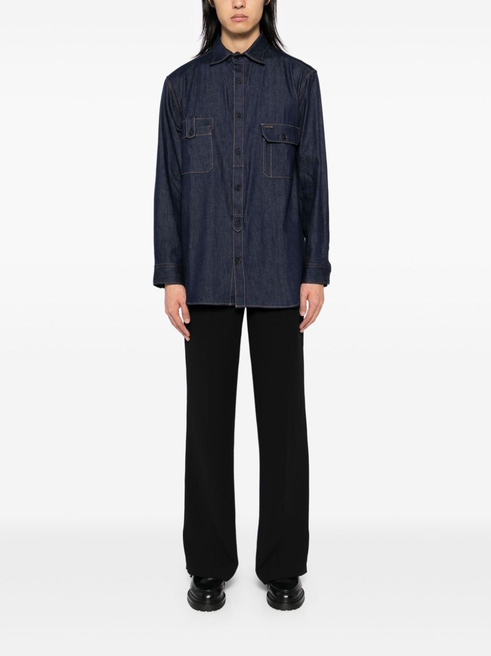 YOHJI YAMAMOTO FLAP POCKET SHIRT 