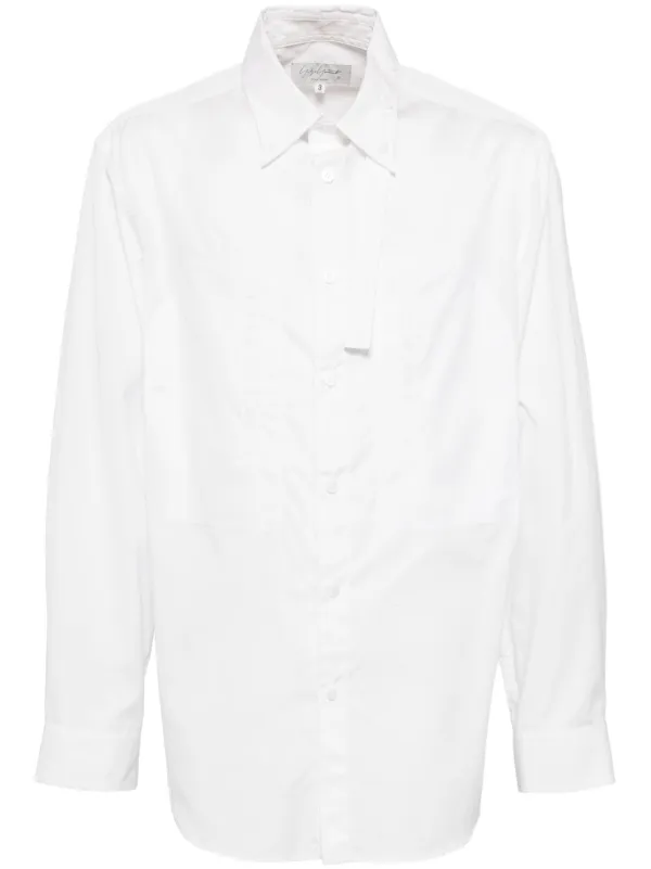 Yohji Yamamoto チェーンステッチ シャツ | ホワイト | FARFETCH JP