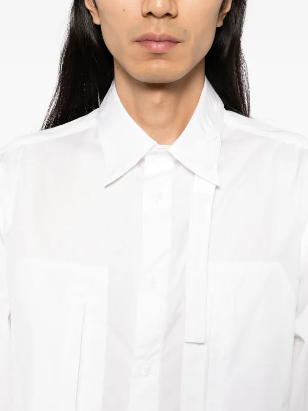Yohji Yamamoto チェーンステッチ シャツ | ホワイト | FARFETCH JP