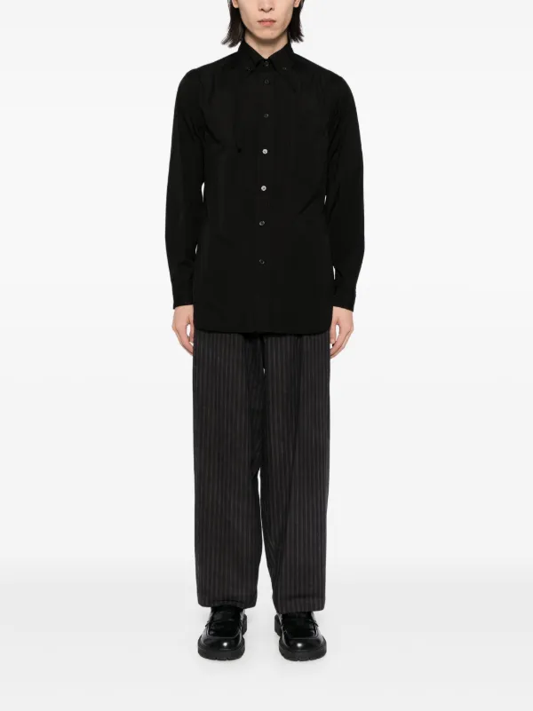 1985年GOTHIC YOHJI YAMAMOTO ブラックシャツ Yohji Yamamoto チェーンステッチ シャツ | ブラック | FARFETCH JP