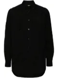 Yohji Yamamoto chain-stitch poplin shirt - Black