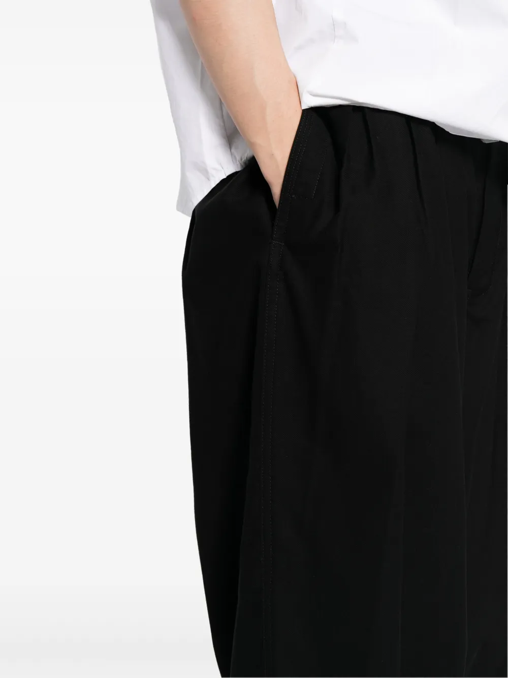 Yohji Yamamoto Standard 12Tucks broek Zwart