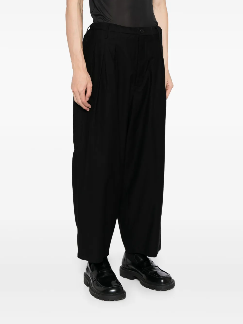 Yohji Yamamoto Standard 12Tucks broek Zwart