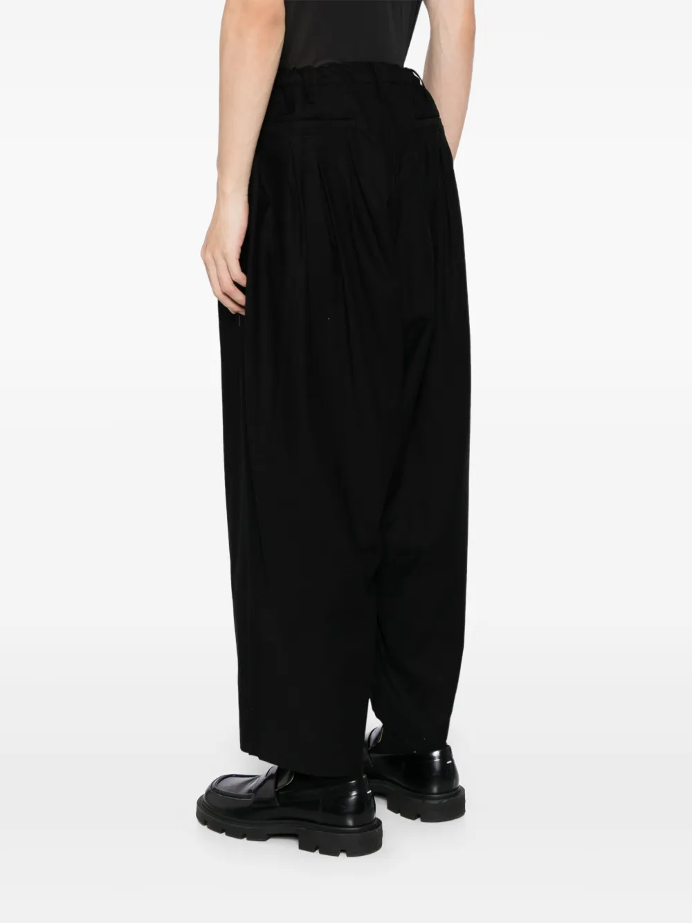 Yohji Yamamoto Standard 12Tucks broek Zwart