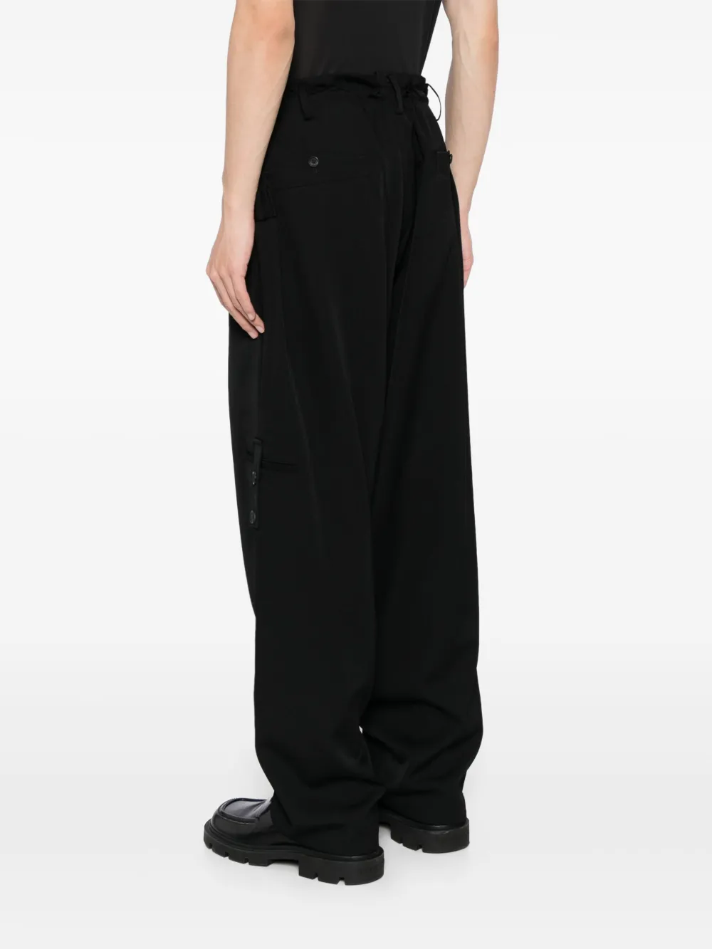 Yohji Yamamoto Tuck broek Zwart