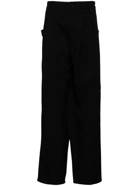 Yohji Yamamoto tuck tab trousers