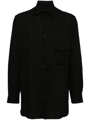 Sacai ポプリン シャツ | ブラック | FARFETCH JP