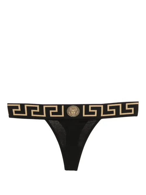 Versace string Greca Border - Noir - Versace - Modalova