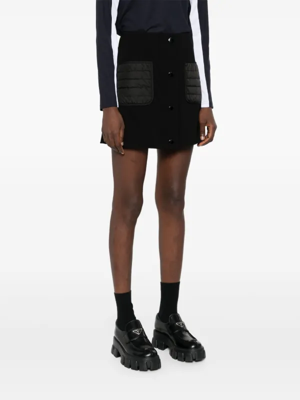 Moncler スナップボタン ミニスカート | ブラック | FARFETCH JP