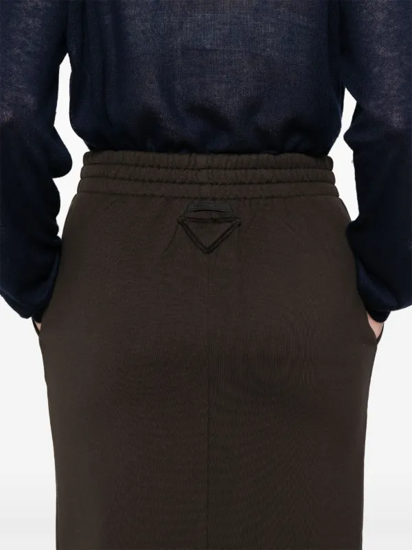 Prada ジャージー スカート | ブラウン | FARFETCH JP