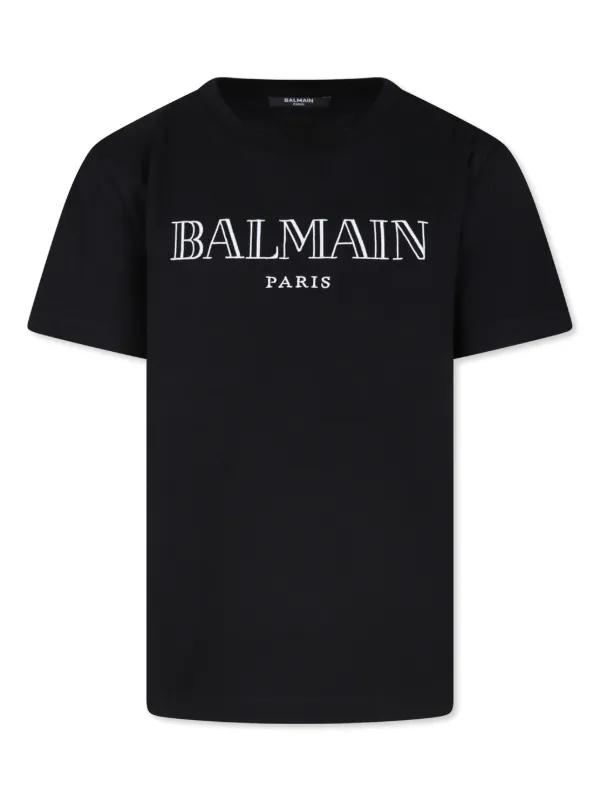 【花】 大人でも可 BALMAIN KIDS ロゴTシャツ 花】 大人でも可 BALMAIN KIDS ロゴTシャツ Balmain Kids logo
