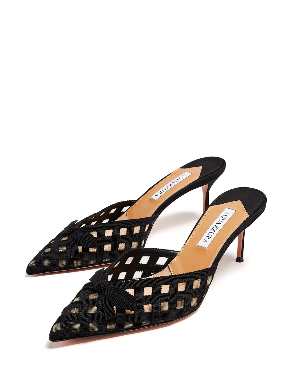 Aquazzura Romance 65 mm muiltjes Zwart