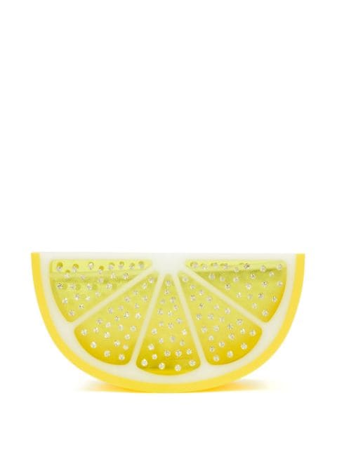 Aquazzura Gin Tonic crystal-embellished clutch bag