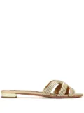 Aquazzura Felix Slides - Gold