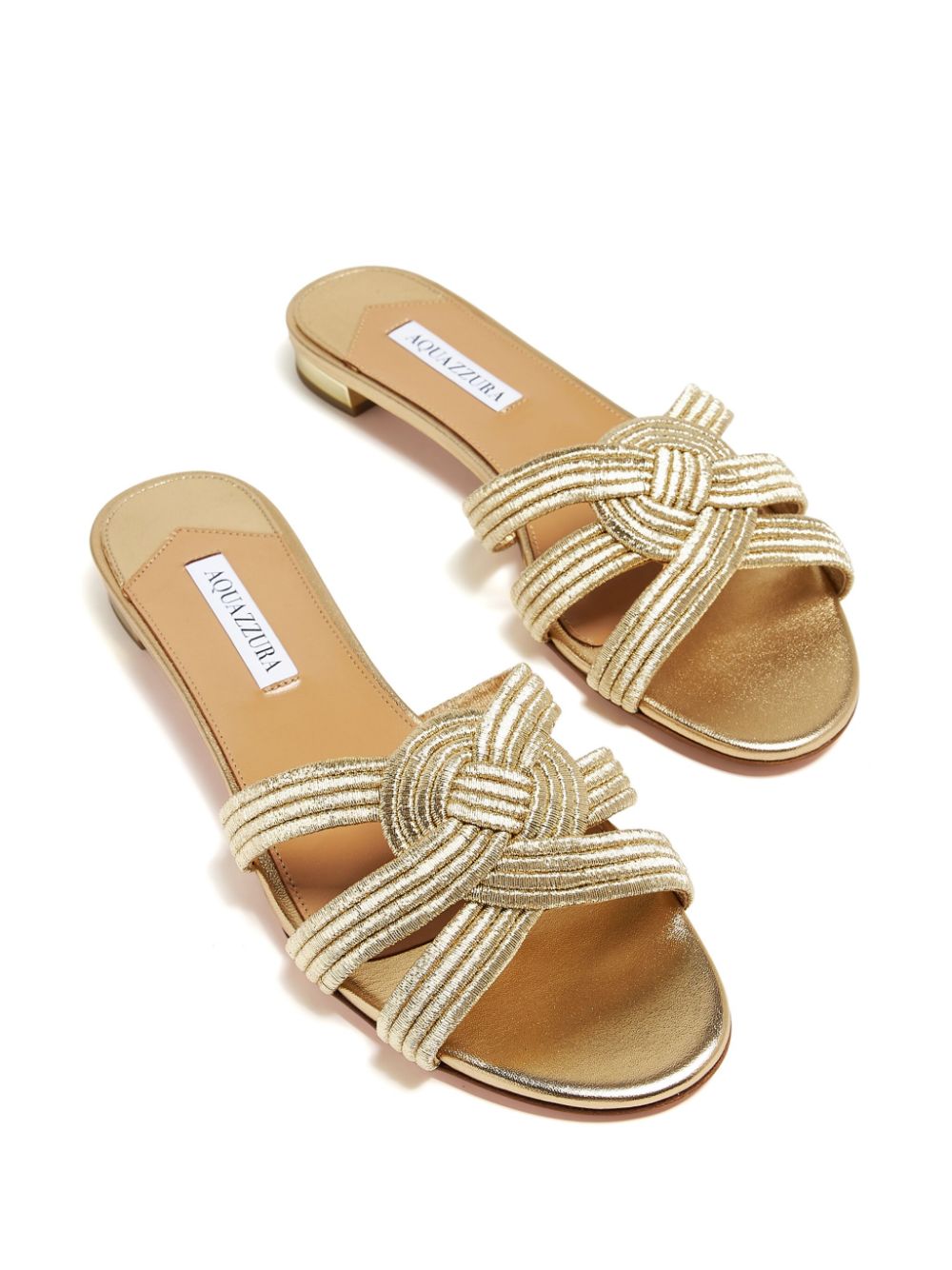 Aquazzura Felix slippers Goud