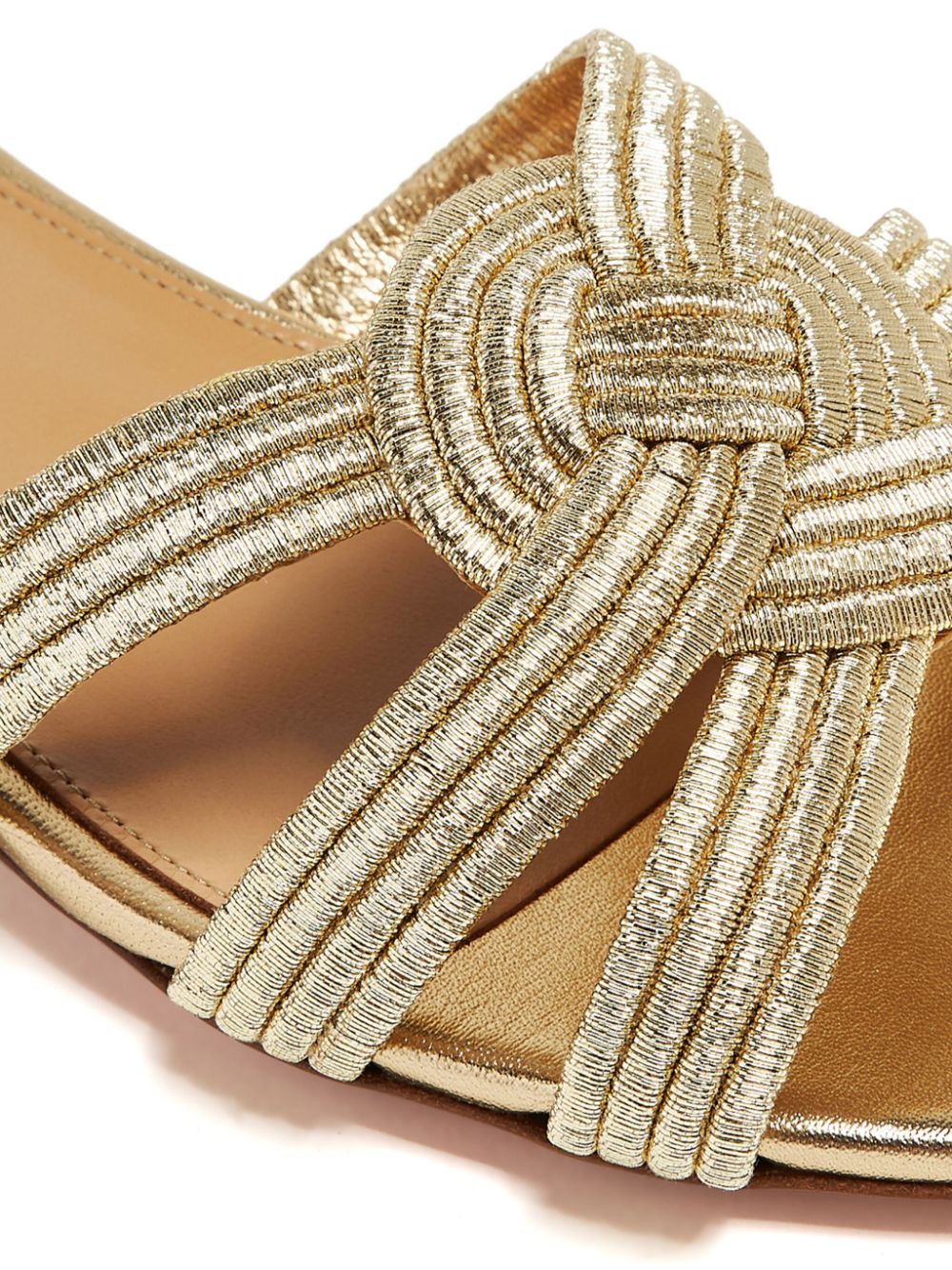 Aquazzura Felix slippers Goud