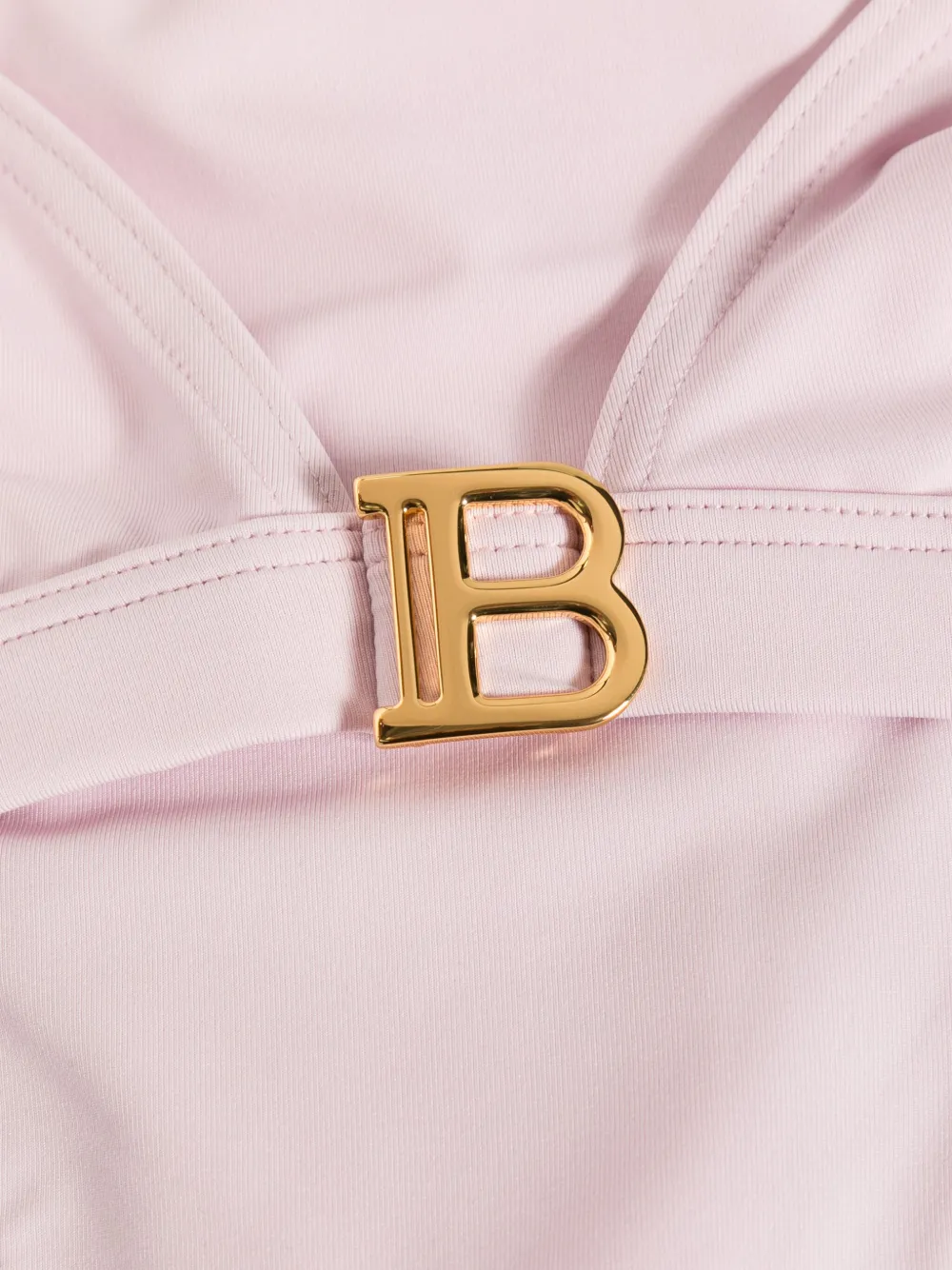 Balmain B-plaque Triangle-cup Bikini In Pink