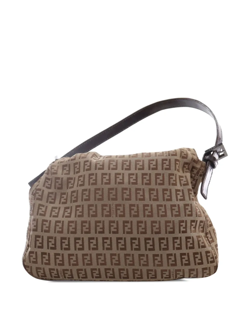 Fendi Pre-Owned 2000-2010 Zucchino Canvas Mamma Forever shoulder bag - Bruin