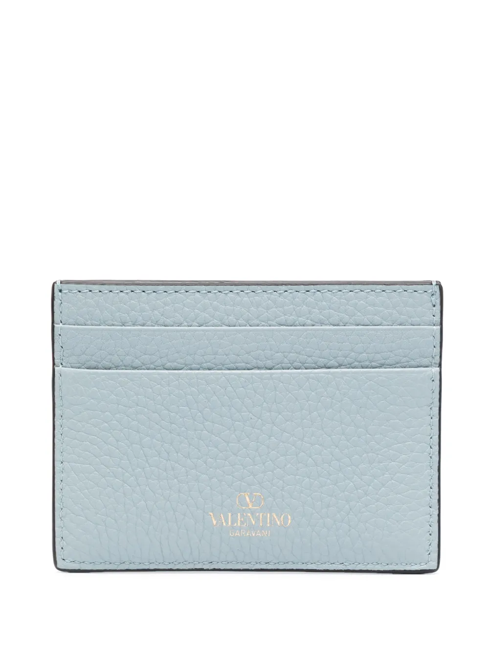Valentino Garavani Rockstud leren pasjeshouder - Blauw