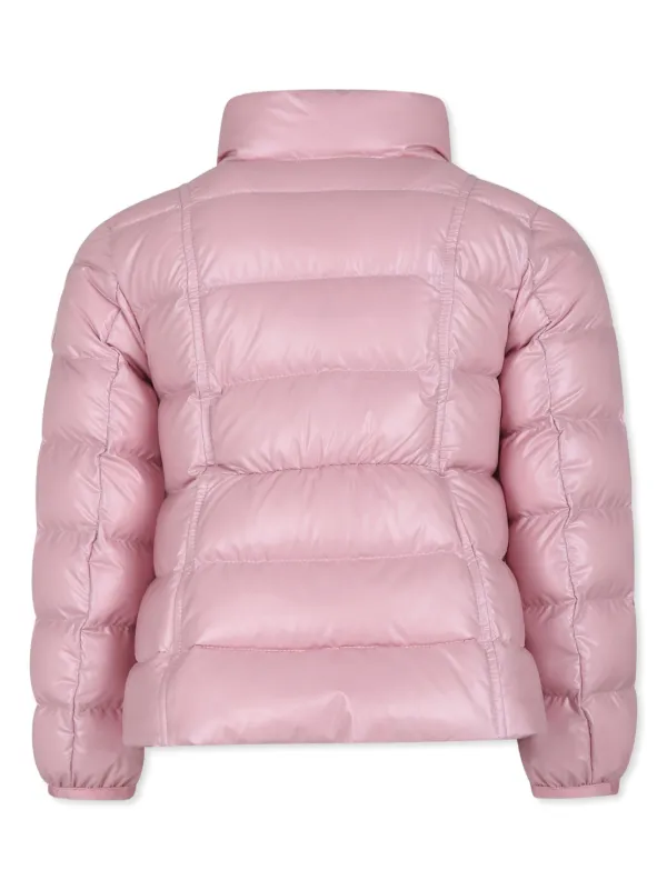Blush pink puffer jacket new arrivals