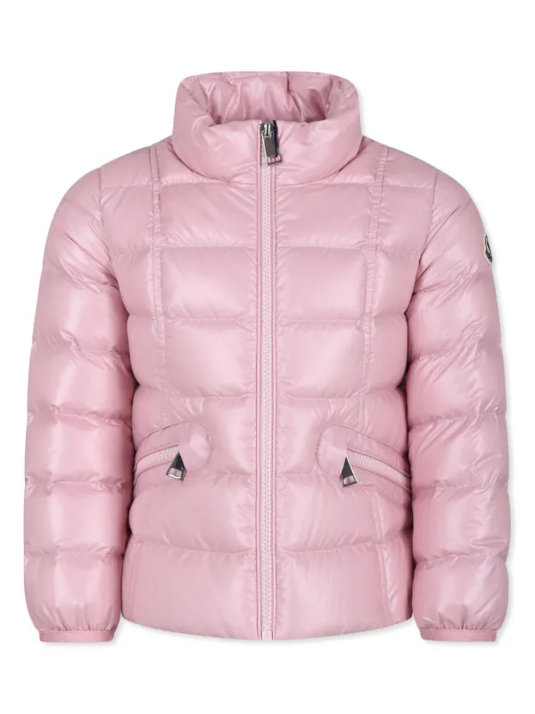 Moncler Enfant Ainay Quilted Puffer Jacket Pink FARFETCH AE