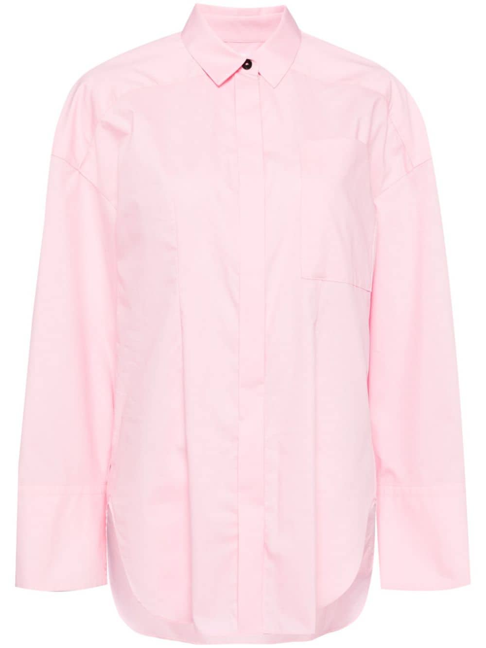Enföld concealed-fastening shirt - Pink
