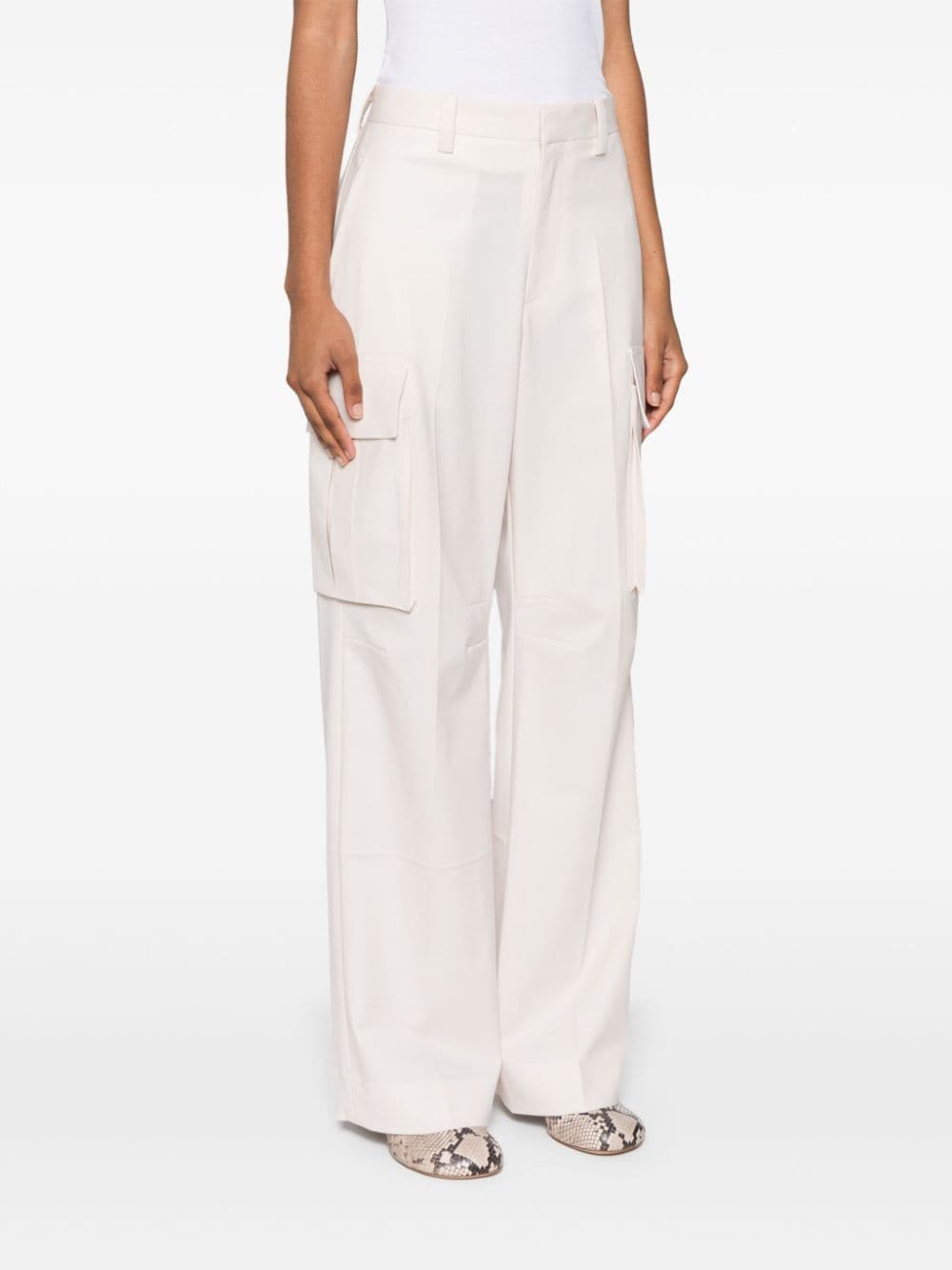 Shop Victoria Beckham Straight-leg Cargo Pants In Pink