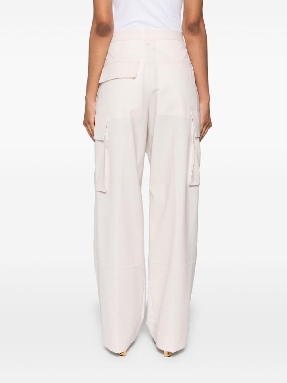 Shop Victoria Beckham Straight-leg Cargo Pants In Pink