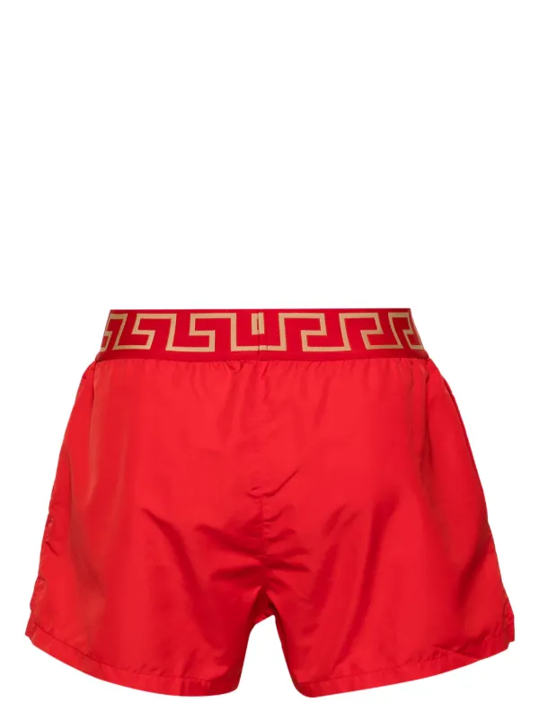 Versace greca outlet border swim shorts