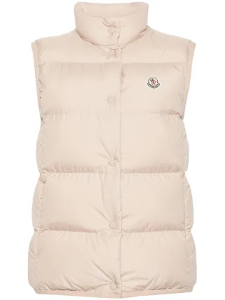 関税込 MONCLER | BADIA DOWN GILET J20931A0000854A81034 Moncler Badia Down Gilet | Neutrals | FARFETCH SG