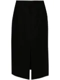 Theory Trouser linen midi skirt - Black