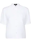 Theory linen short-sleeve shirt - White