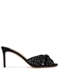 Aquazzura 75mm Slow Kisses mules - Black