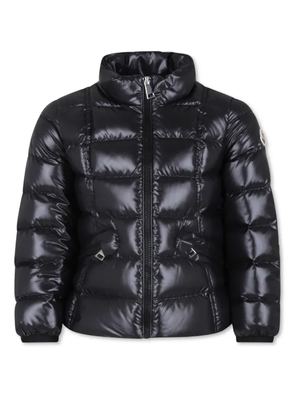 Moncler Enfant ロゴ キルティング パデッドジャケット | ブラック 
