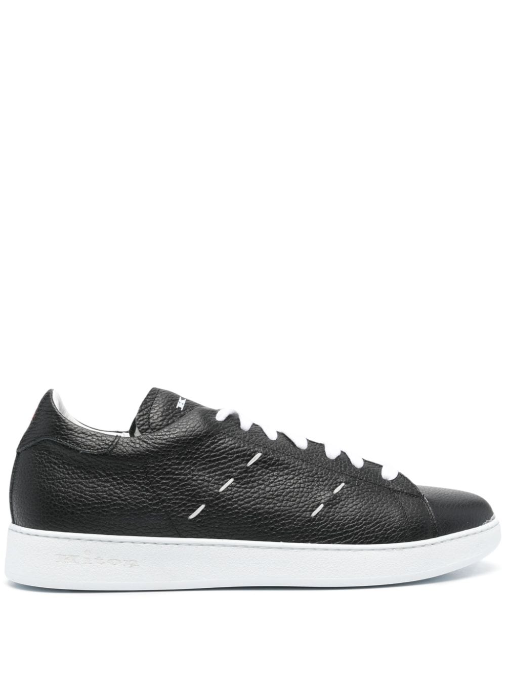 Kiton branded-heel sneakers - Nero