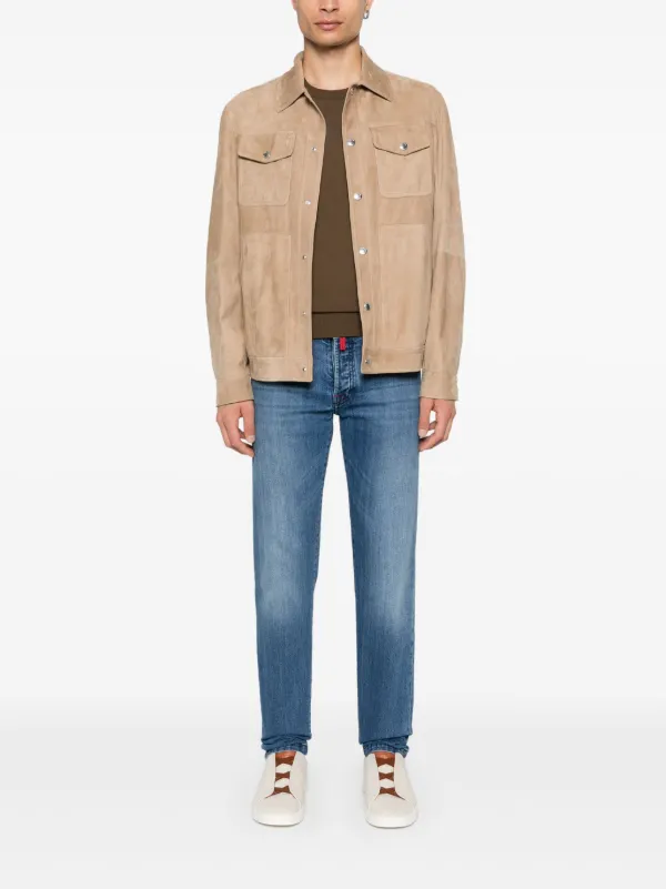 Kiton slim-cut Jeans | Blue | FARFETCH OM