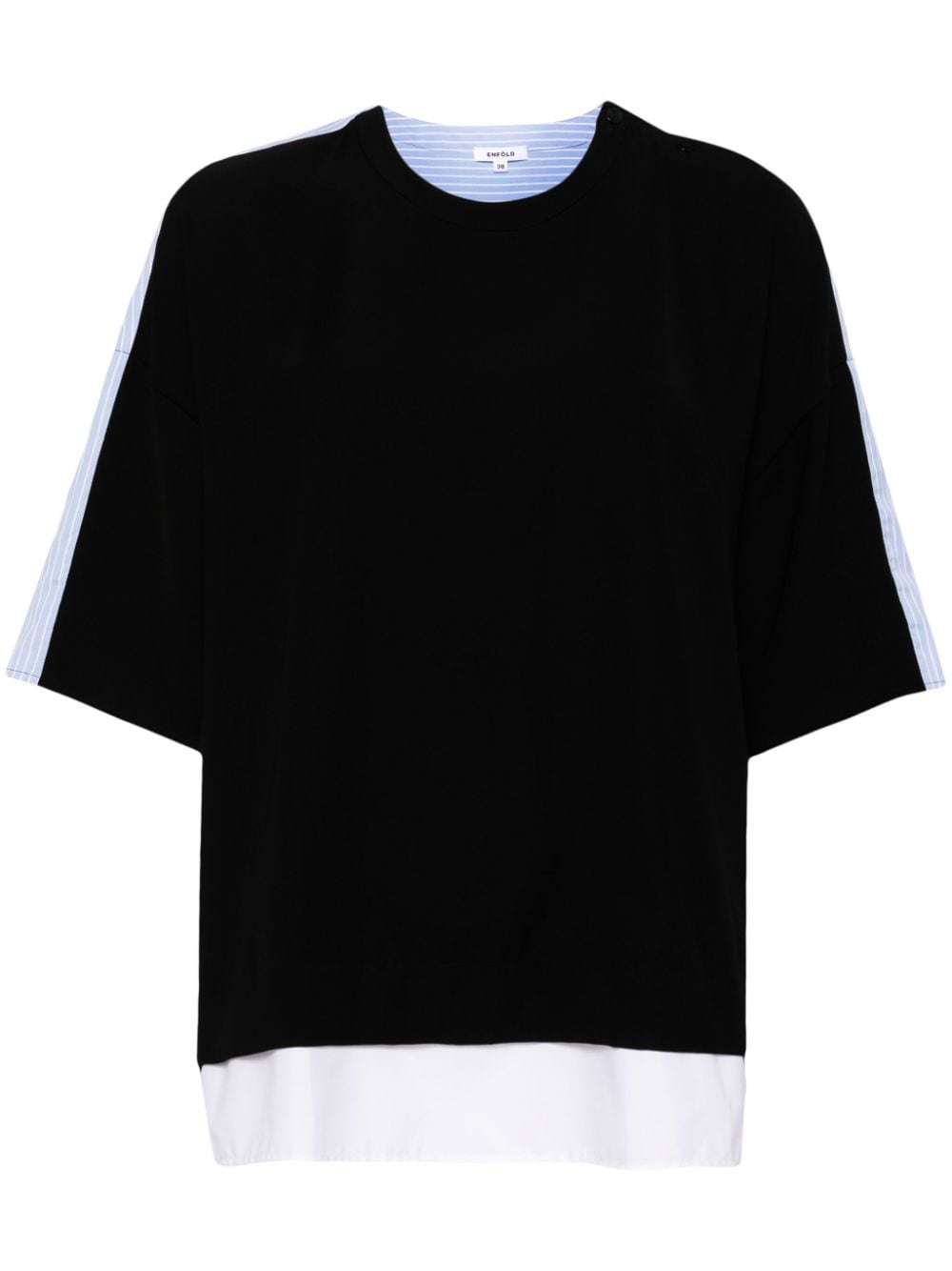 Enföld Shirt Combi cotton jumper - Nero