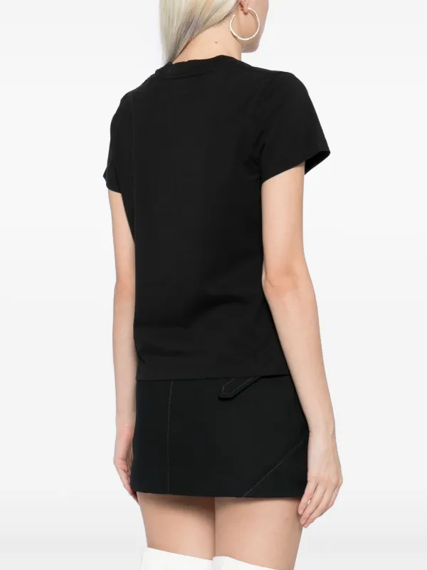Courrèges AC Cotton T-shirt | Black | FARFETCH