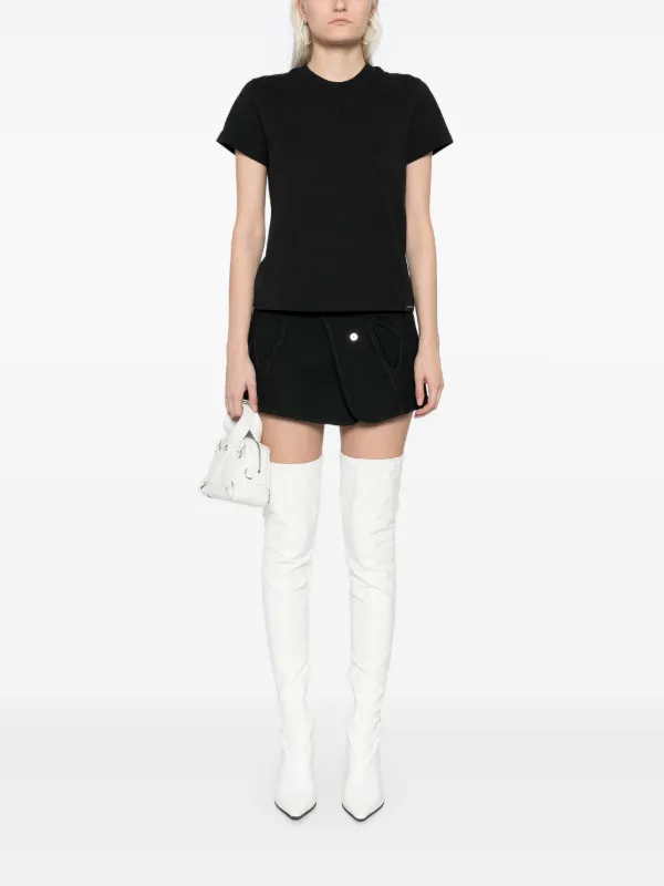 【関税込み】Courreges ブラック AC プリントTシャツ Courrèges AC プリント Tシャツ | ブラック | FARFETCH JP