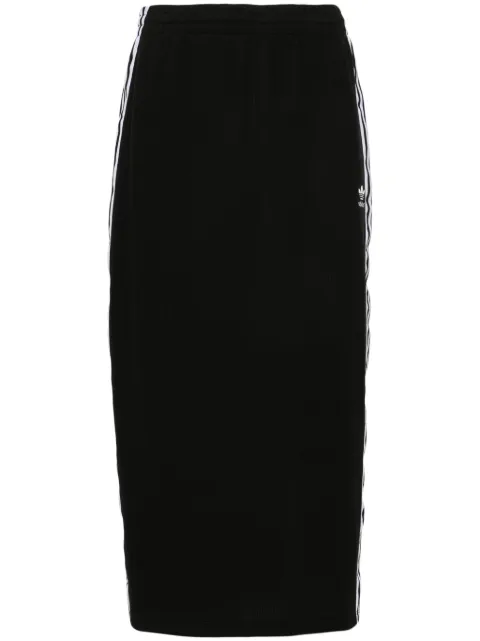 adidas 3-stripes ribbed pencil skirt