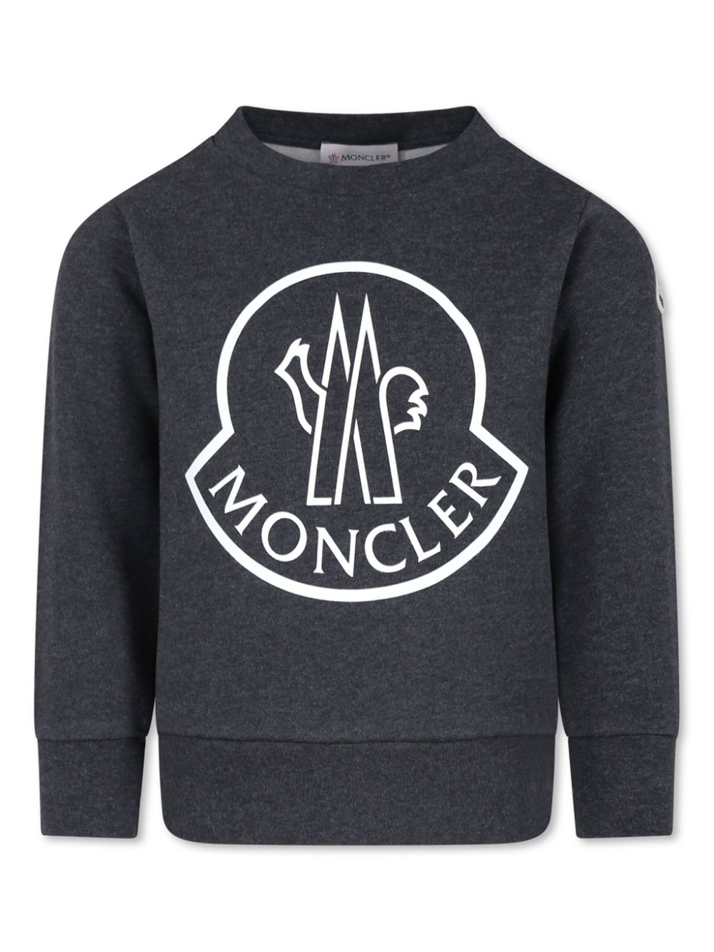 Moncler Enfant Katoenen sweater met logoprint Blauw