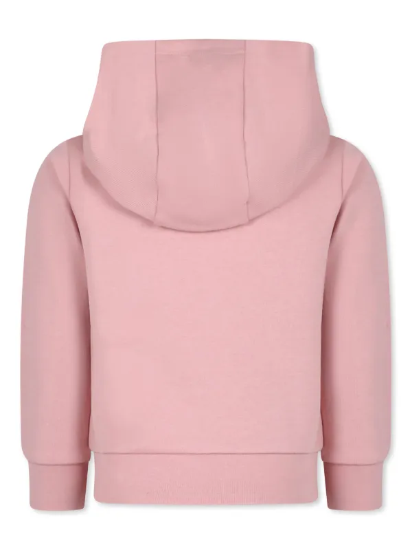 MONCLER★ピンク子供服パーカー104㎝ Light Pink Embroidered Heart Logo Cotton Sweatsuit Set