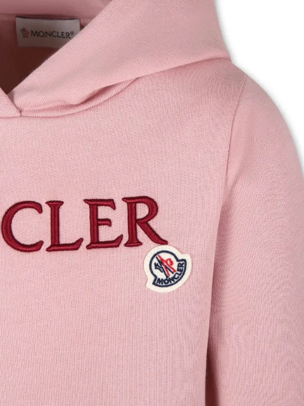 Moncler Enfant ロゴ パーカー | ピンク | FARFETCH JP
