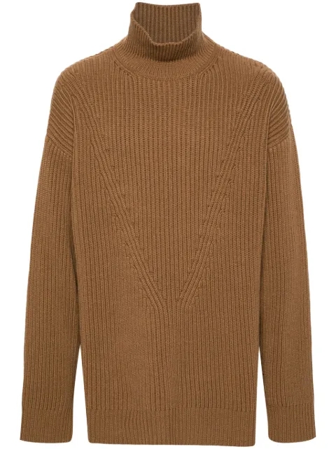 Jil Sander pull en laine à col roulé